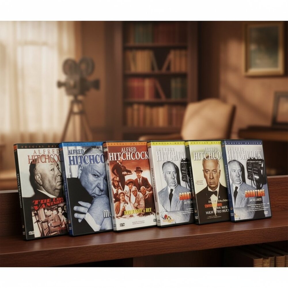 Alfred Hitchcock Collection 7 Disc DVD Box Set The Man Who Knew Too‎ Much Lot